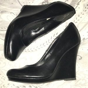 Call It Spring black wedges